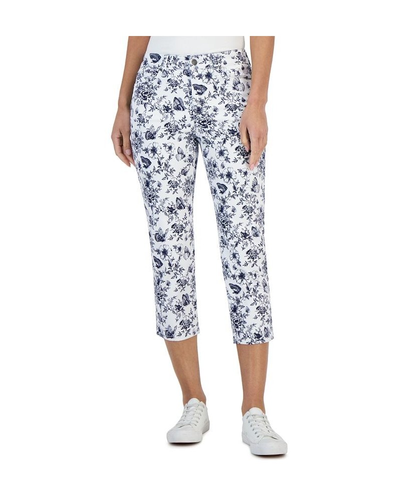 Women's Toile Tummy-Control Cropped Jeans Bright White Combo $14.49 Jeans