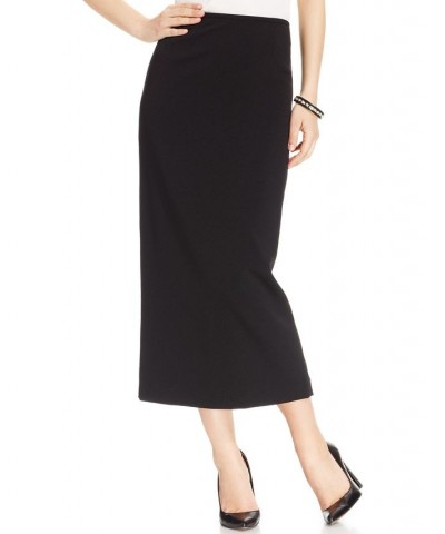 Crepe Column Skirt Black $32.39 Skirts