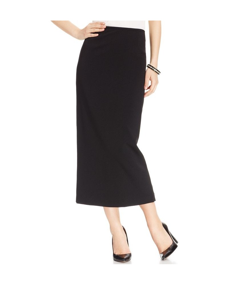 Crepe Column Skirt Black $32.39 Skirts