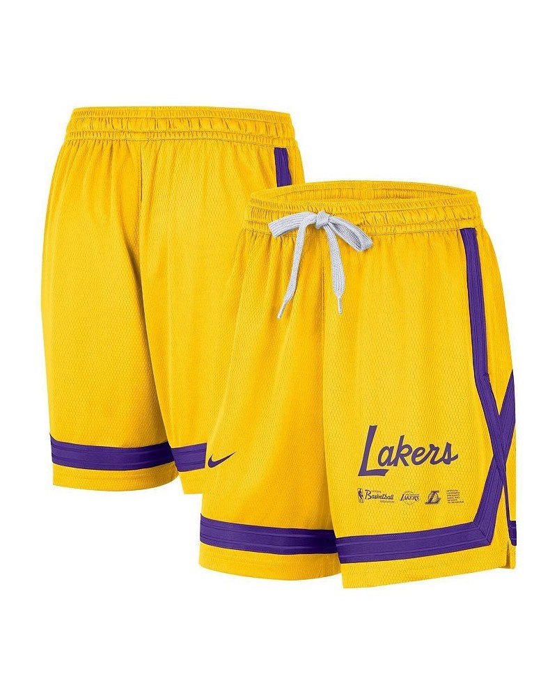 Women's Gold Los Angeles Lakers Crossover Performance Shorts Gold $34.19 Shorts