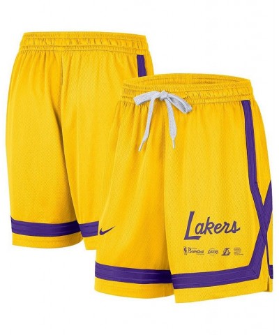 Women's Gold Los Angeles Lakers Crossover Performance Shorts Gold $34.19 Shorts