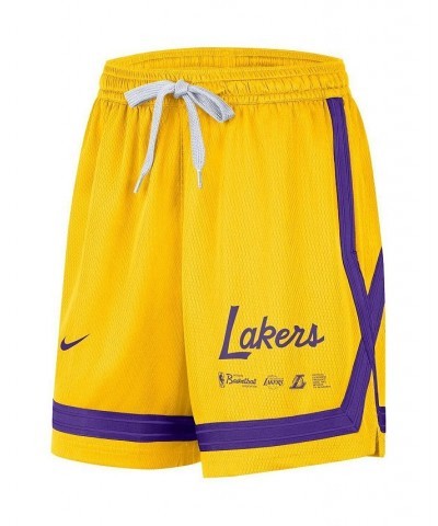 Women's Gold Los Angeles Lakers Crossover Performance Shorts Gold $34.19 Shorts