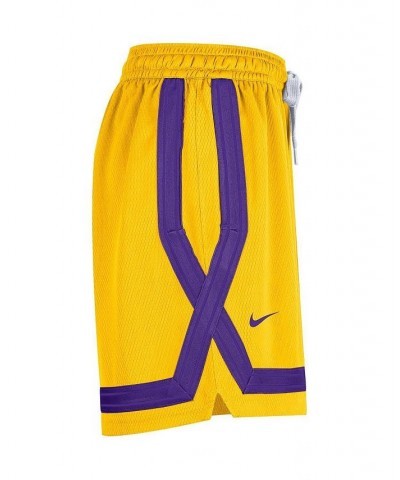 Women's Gold Los Angeles Lakers Crossover Performance Shorts Gold $34.19 Shorts