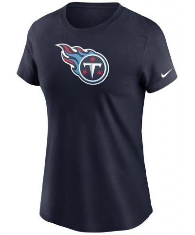 Women's Navy Tennessee Titans Logo Essential T-shirt Navy $18.90 Tops