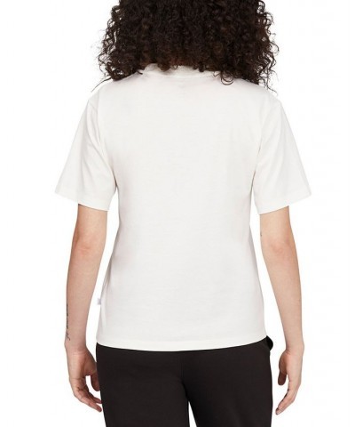 Women's Cotton Essential Ombré Relaxed T-Shirt White $15.28 Tops