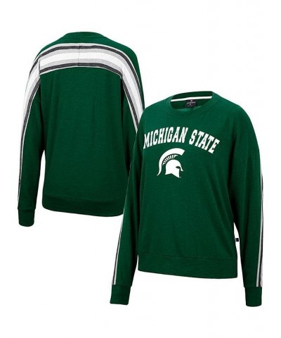 Women's Heathered Green Michigan State Spartans Team Oversized Pullover Sweatshirt Heathered Green $31.34 Sweatshirts