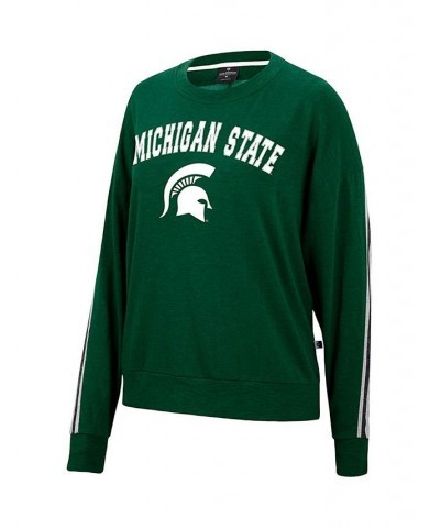 Women's Heathered Green Michigan State Spartans Team Oversized Pullover Sweatshirt Heathered Green $31.34 Sweatshirts