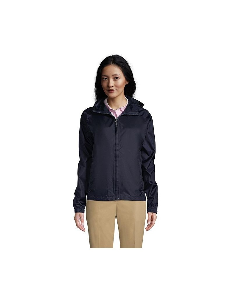 School Uniform Women's Packable Rain Jacket Classic navy $22.24 Jackets