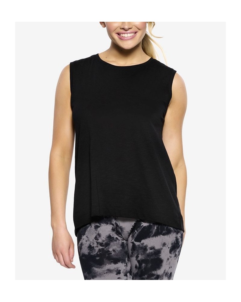 Women's Textured Slub Knit Shell Black $17.00 Sleepwear