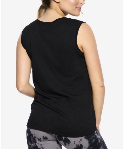 Women's Textured Slub Knit Shell Black $17.00 Sleepwear