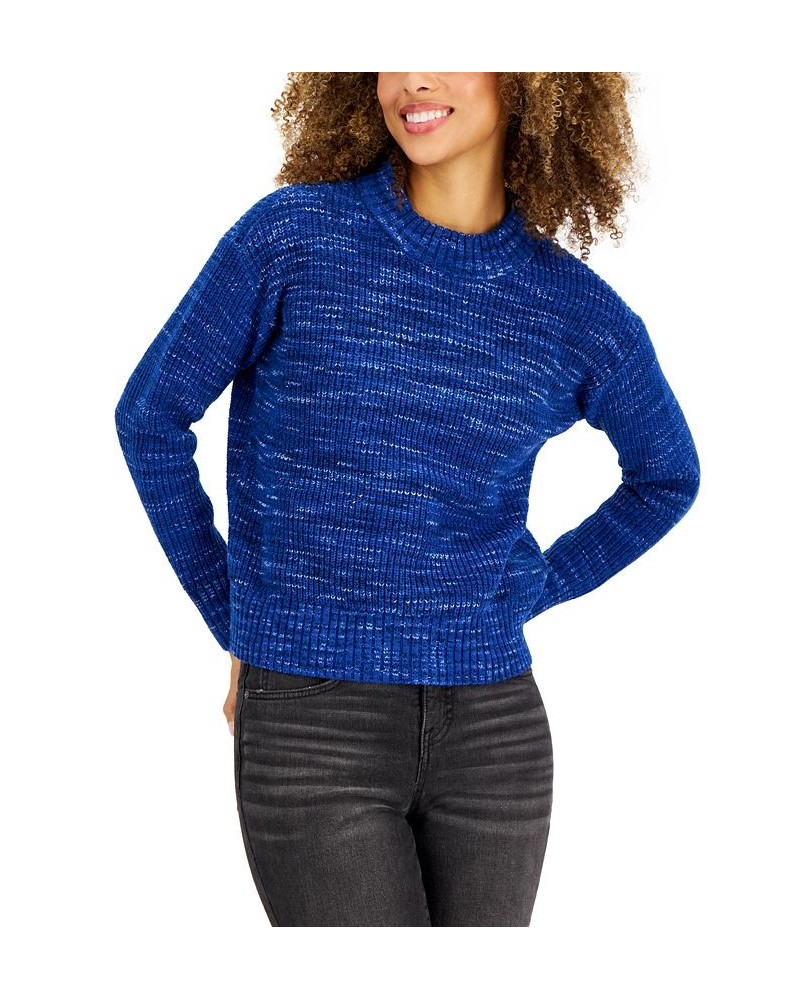 Women's Space Dye Mock-Neck Sweater Lazulite $15.79 Sweaters