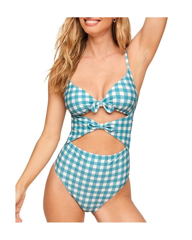 Morgan Women's Swimwear One-Piece Blue $27.93 Swimsuits