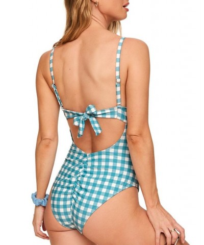 Morgan Women's Swimwear One-Piece Blue $27.93 Swimsuits