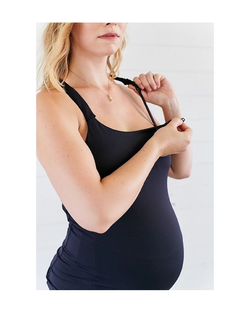 Ruby Maternity and Nursing Sports Tank Black $34.44 Tops