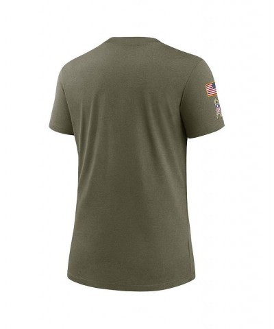 Women's Olive New York Jets 2022 Salute To Service Legend T-shirt Olive $32.99 Tops