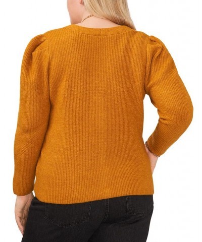 Plus Trendy Button-Front Cardigan Yellow $17.03 Sweaters