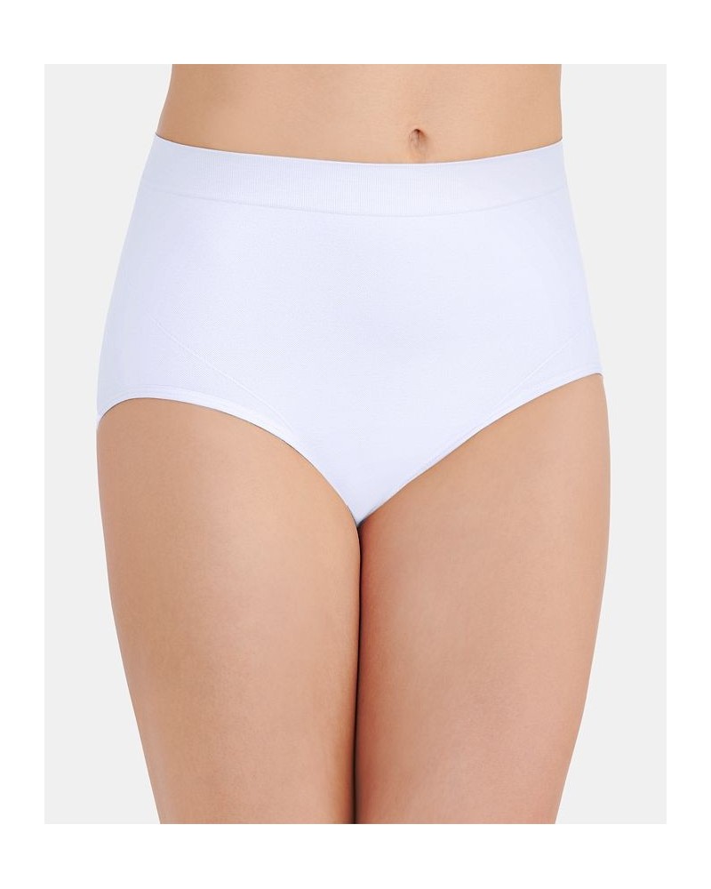 Seamless Smoothing Comfort Brief Underwear 13264 also available in extended sizes Star White $10.10 Panty