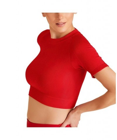 Women's Barre Seamless Tee Red $29.14 Tops