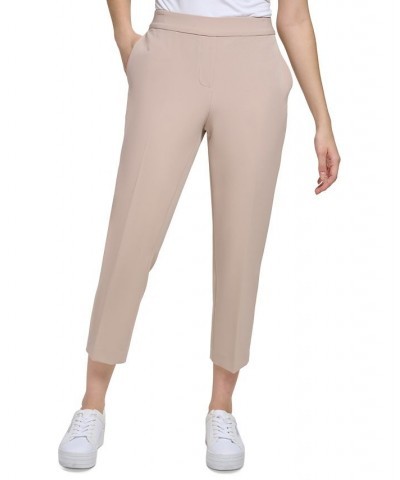 Women's X-Fit Cropped Elastic Back Pants Mocha $28.45 Pants