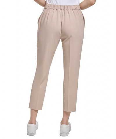 Women's X-Fit Cropped Elastic Back Pants Mocha $28.45 Pants