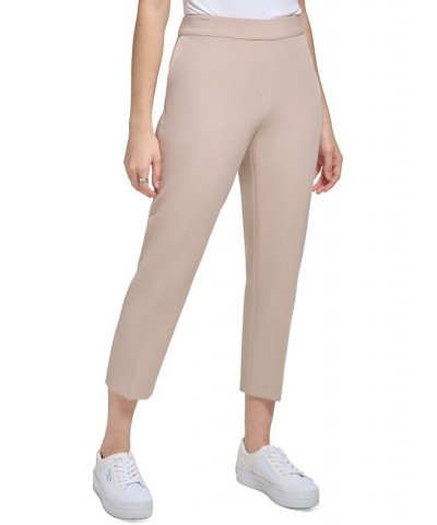 Women's X-Fit Cropped Elastic Back Pants Mocha $28.45 Pants