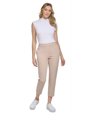 Women's X-Fit Cropped Elastic Back Pants Mocha $28.45 Pants