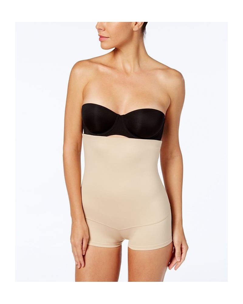 Women's Firm Control Fat Free Dressing High Waist Boyshort 2107 Tan/Beige $20.16 Shapewear