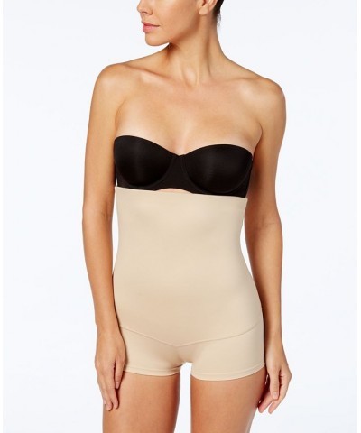 Women's Firm Control Fat Free Dressing High Waist Boyshort 2107 Tan/Beige $20.16 Shapewear