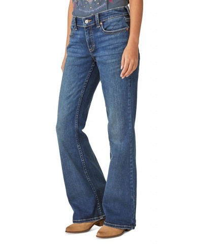 Women's Low Rise Flap-Pocket Flared Jeans Lightyear $37.06 Jeans