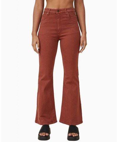 Women's Original Flare Jeans Fall Brown $35.69 Jeans