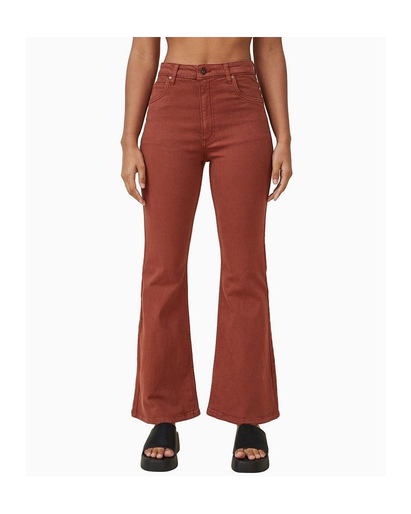 Women's Original Flare Jeans Fall Brown $35.69 Jeans