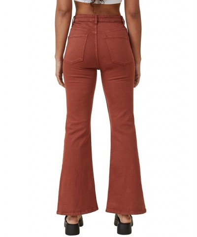 Women's Original Flare Jeans Fall Brown $35.69 Jeans