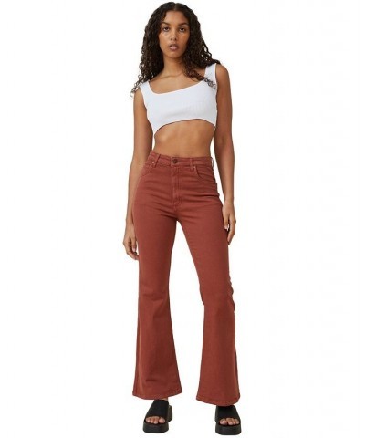 Women's Original Flare Jeans Fall Brown $35.69 Jeans