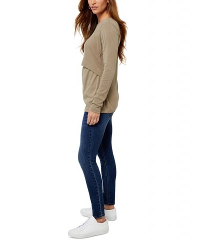 Ankle Length Post Pregnancy Jeans Dark Wash $48.00 Jeans