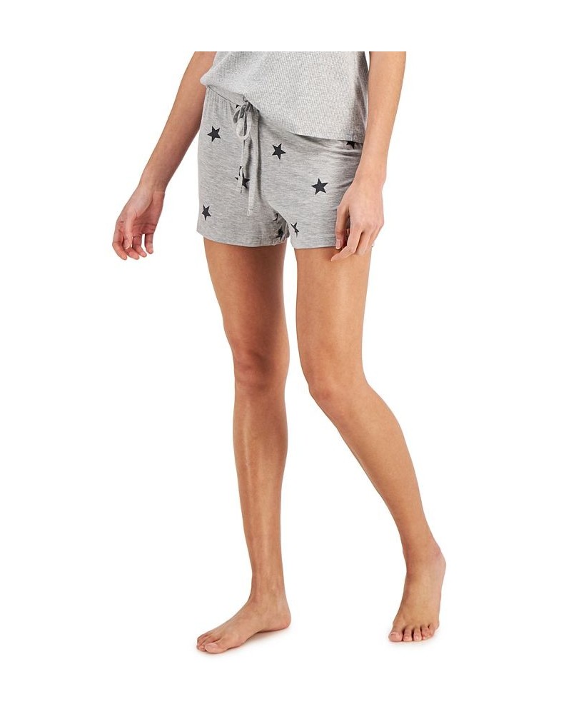 Super Soft Printed Pajama Shorts Gray $10.07 Sleepwear