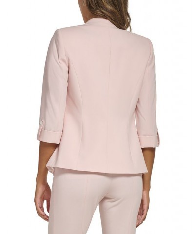 Petite 3/4-Sleeve Collarless Open Front Blazer Petal $63.60 Jackets