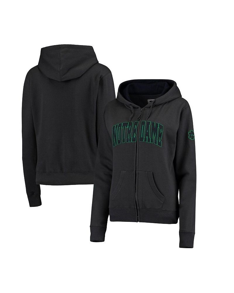 Women's Charcoal Notre Dame Fighting Irish Arched Name Full Zip Hoodie Charcoal $27.95 Sweatshirts