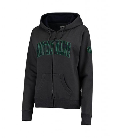 Women's Charcoal Notre Dame Fighting Irish Arched Name Full Zip Hoodie Charcoal $27.95 Sweatshirts