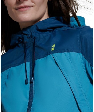 Women's Kineo Rain Tech Jacket Blue $43.61 Jackets