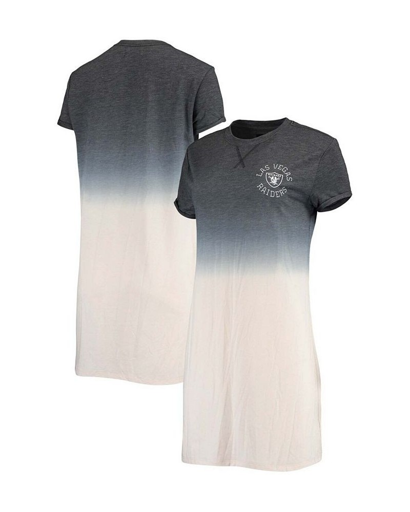 Women's Heathered Black and White Las Vegas Raiders Ombre Tri-Blend T-shirt Dress Heathered Black, White $34.44 Dresses