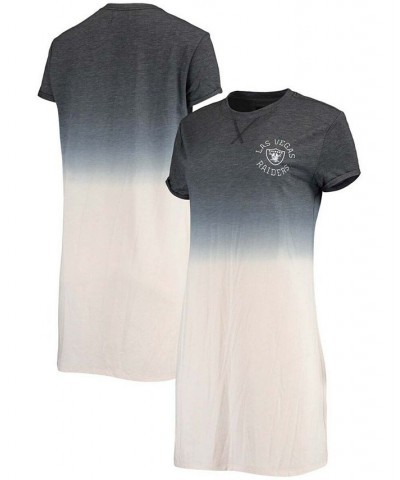 Women's Heathered Black and White Las Vegas Raiders Ombre Tri-Blend T-shirt Dress Heathered Black, White $34.44 Dresses