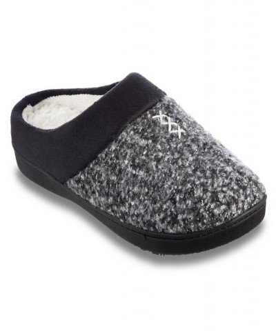 Women's Heathered Knit Jessie Hoodback Slippers Gray $13.20 Shoes