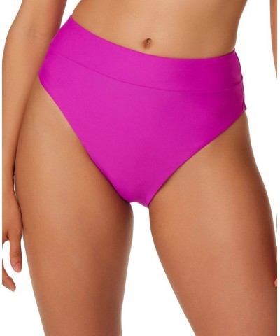 Natural Beauty Mesh Strap Sling Balconette Swim Top and High-Leg Swim Bottoms Pink $29.58 Swimsuits