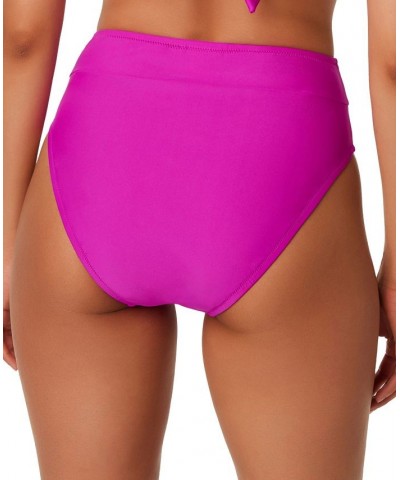 Natural Beauty Mesh Strap Sling Balconette Swim Top and High-Leg Swim Bottoms Pink $29.58 Swimsuits