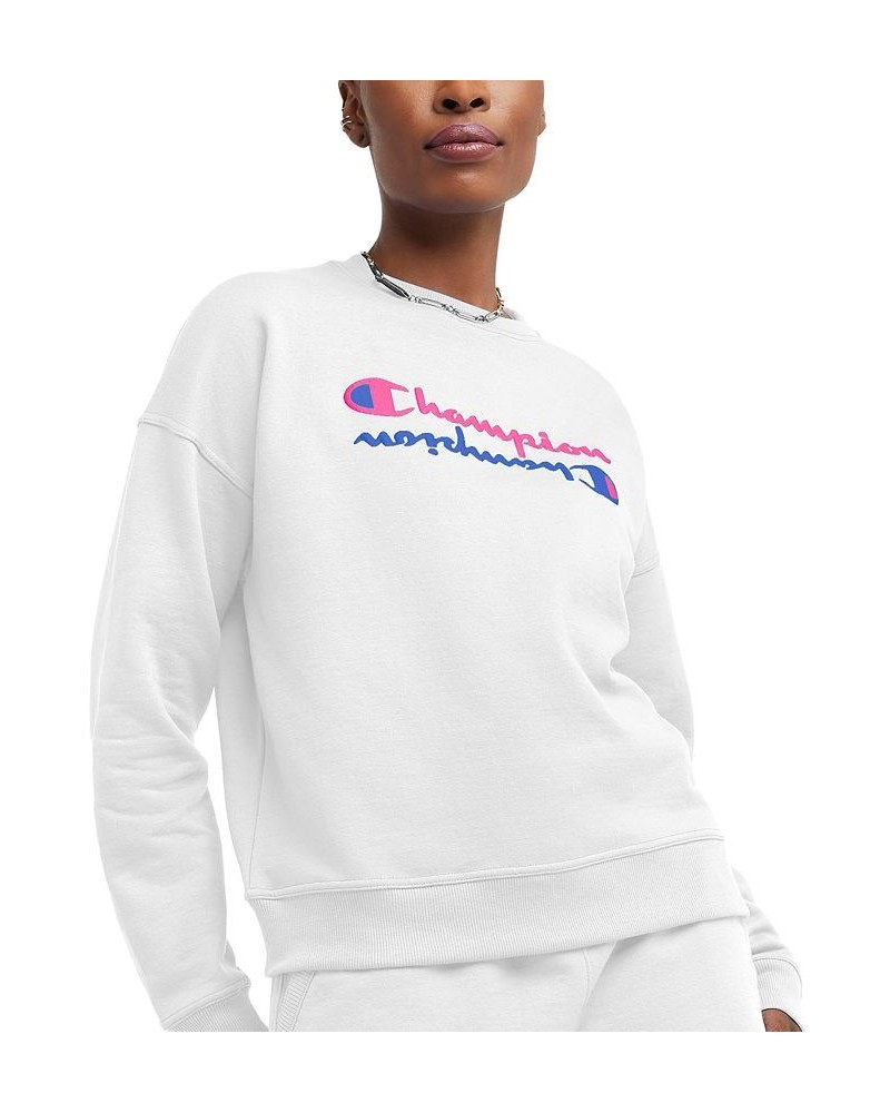 Women's Powerblend Sweatshirt & Authentic Leggings White $25.18 Hosiery