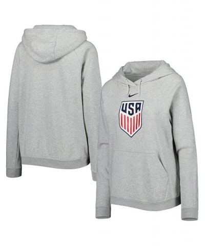 Women's Heather Gray USMNT Varsity Raglan Tri-Blend Pullover Hoodie Heather Gray $40.00 Sweatshirts