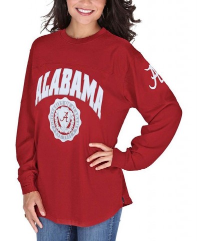 Women's Crimson Alabama Crimson Tide Edith Long Sleeve Oversized Top Crimson $34.79 Tops