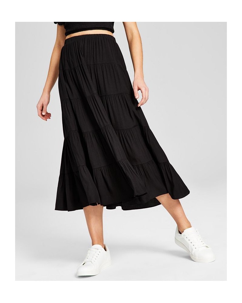 Women's Pull-On Maxi Skirt Black $27.14 Skirts