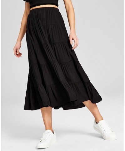 Women's Pull-On Maxi Skirt Black $27.14 Skirts