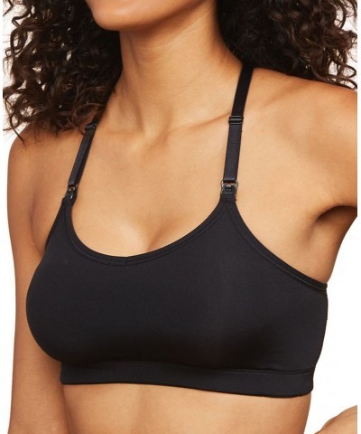 Seamless Full-Coverage Clip-Down Nursing Bra Black $13.42 Bras